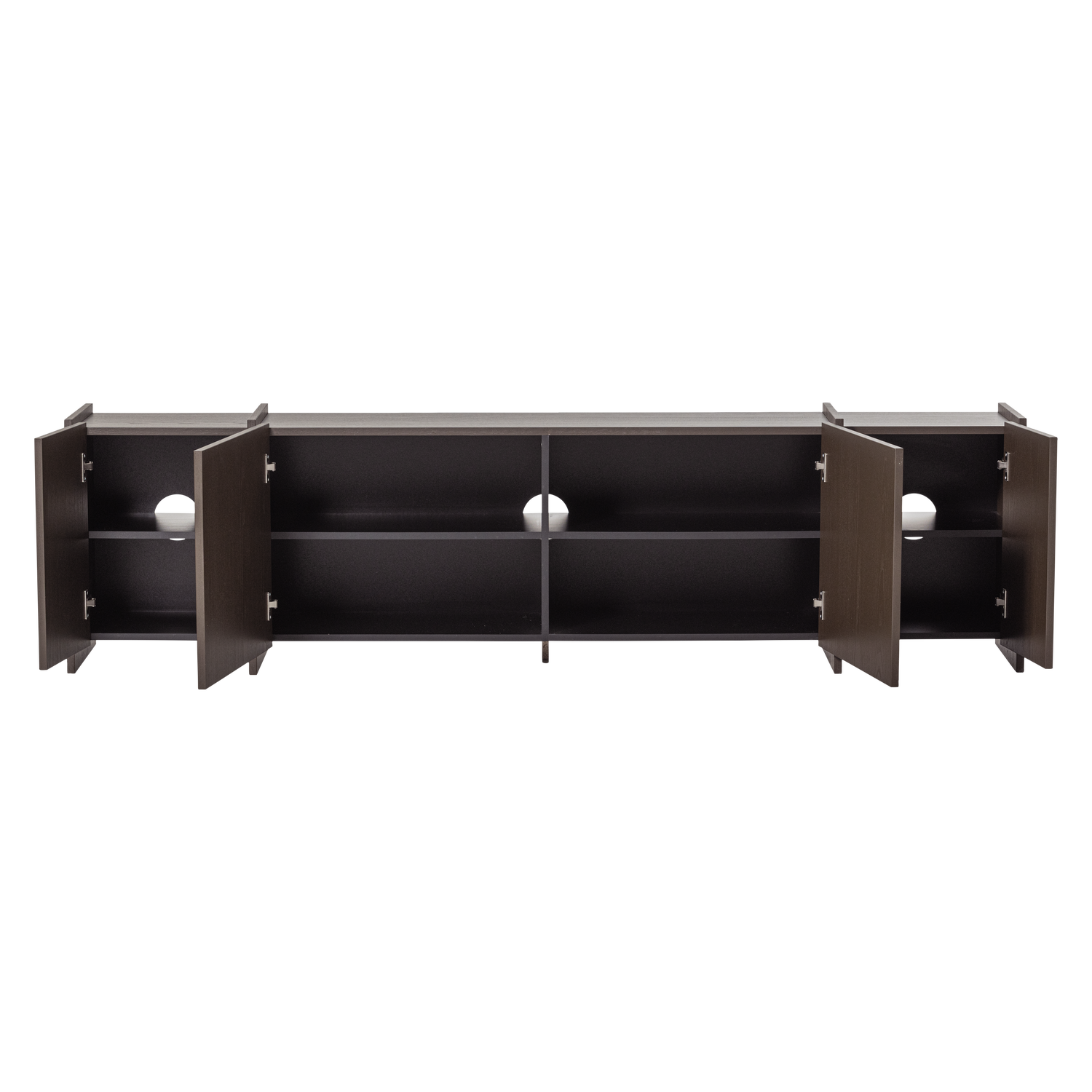 Brock tv meubel 200 cm essen fineer middenbruin [fsc]