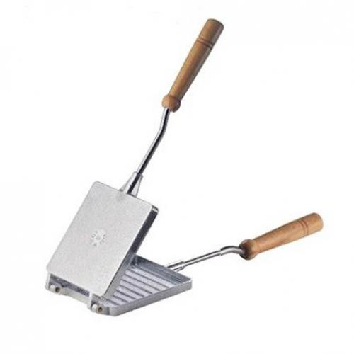 Tosti ijzer - Ouderwets model - Aluminium  gietijzer