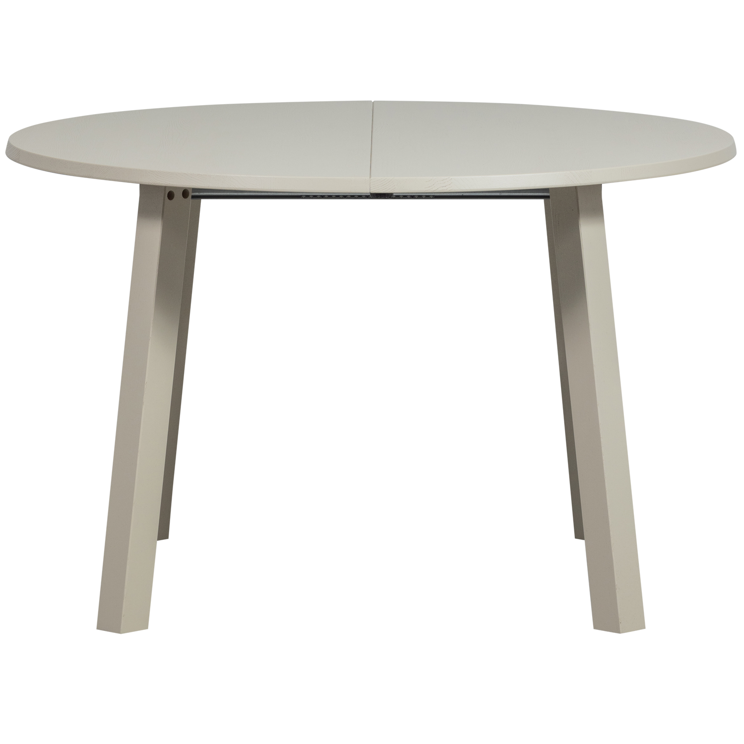 Janne uitschuifbare eettafel rond eiken dakargrau [fsc]