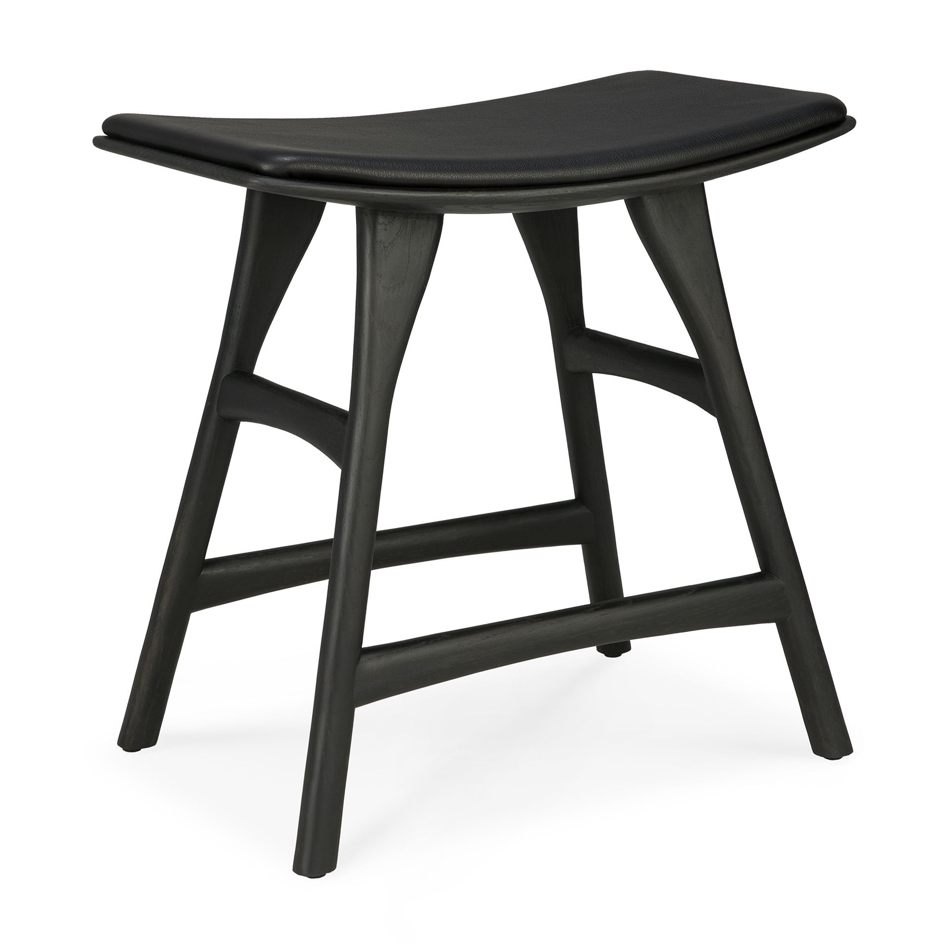 Ethnicraft - Osso eettafel kruk 45 - eiken/eiken zwart