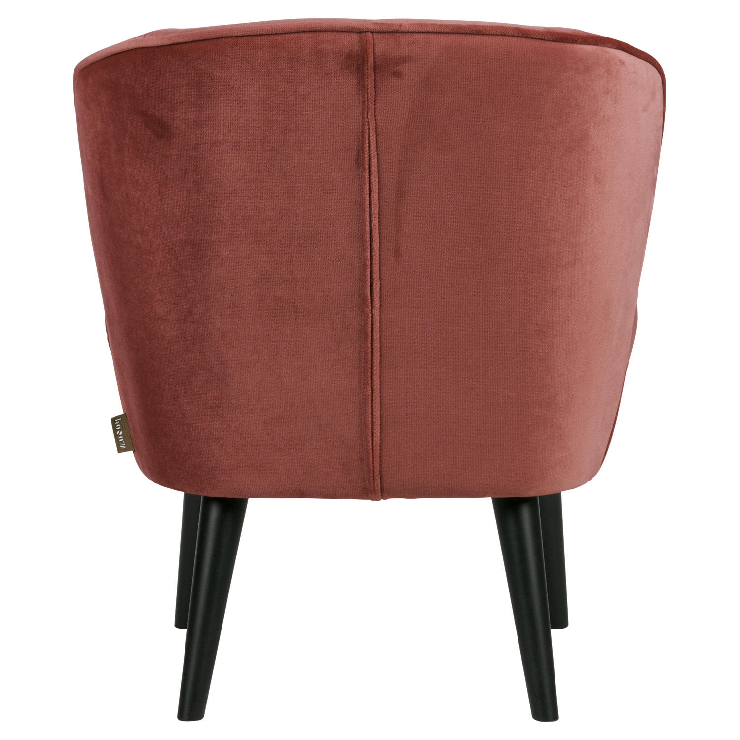 Sara fauteuil velvet bordeauxrood [fsc]