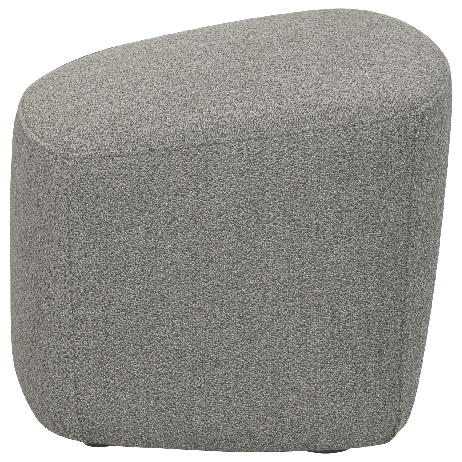 Lofty hocker boucle staalgrijs