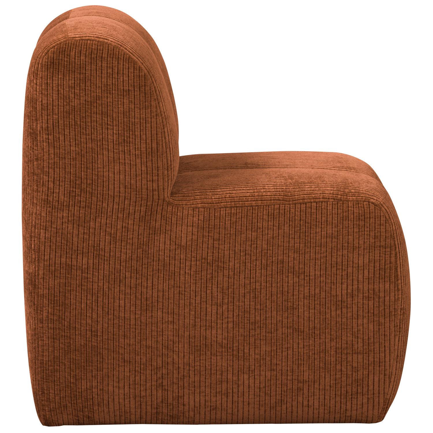 Mojo eetbank 84 cm met rugleuning wollig bruin