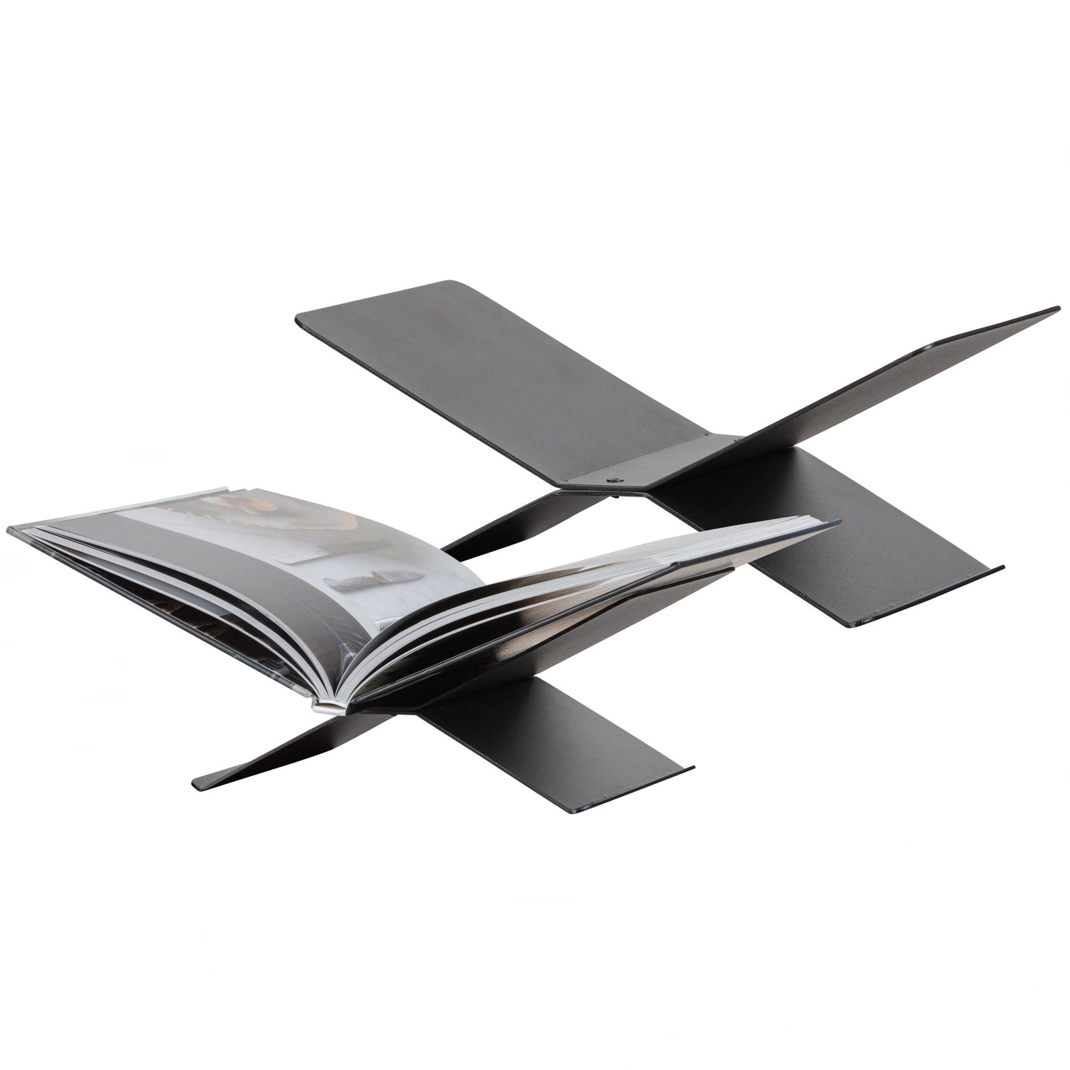 WOOOD Exclusive boekenstandaard metal black