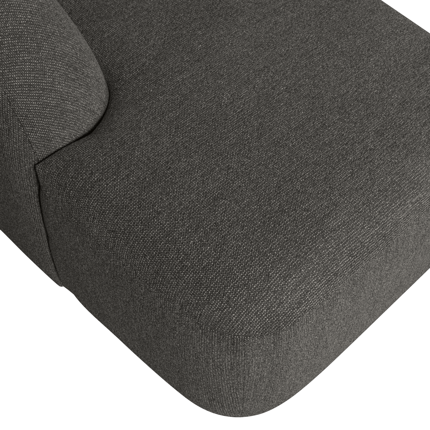 Sloping u-vorm bank off white melange