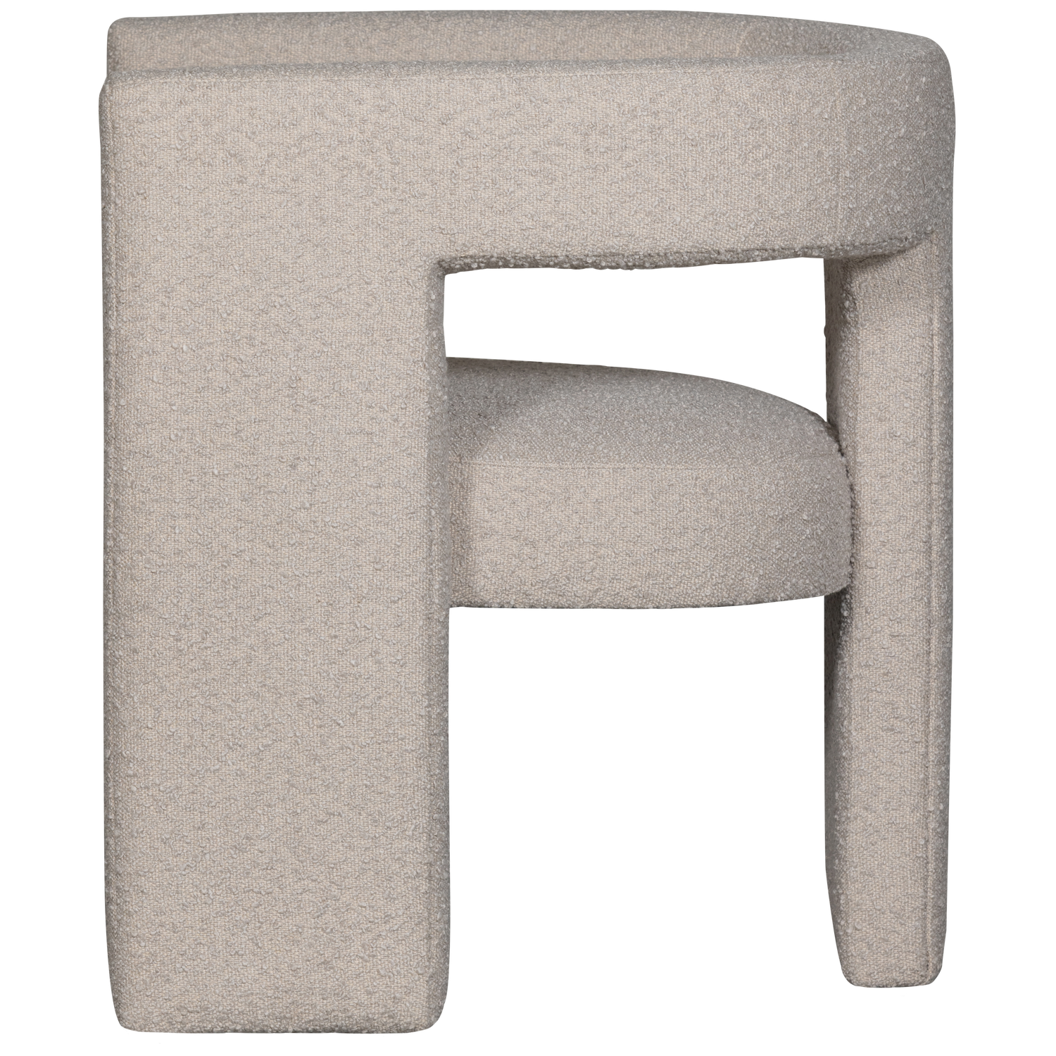 Tiwa fauteuil boucle beige
