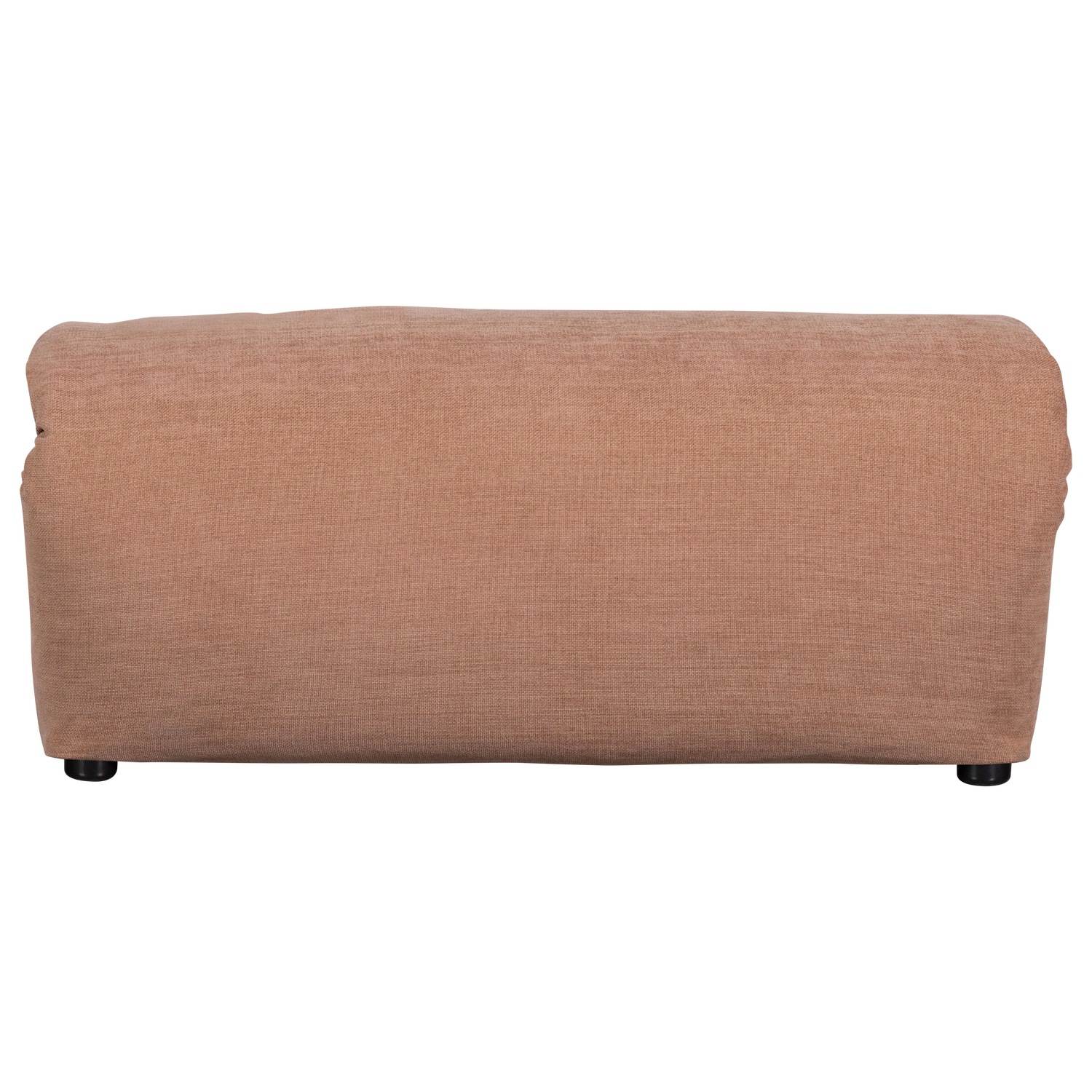 Baggy hocker geweven stof naturel melange