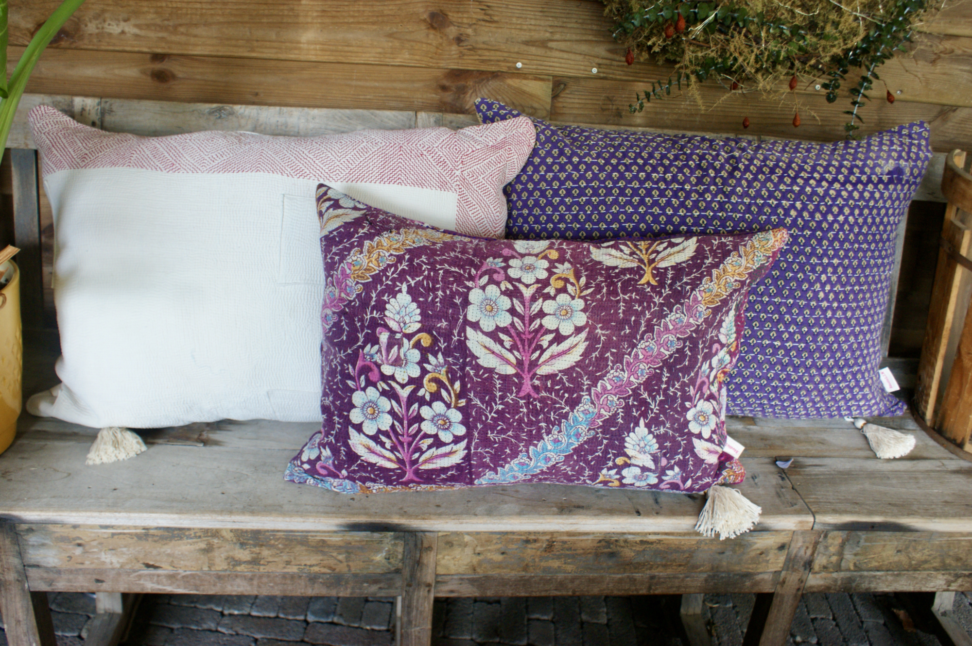 Kussen Kantha vintage 50x70 cm
