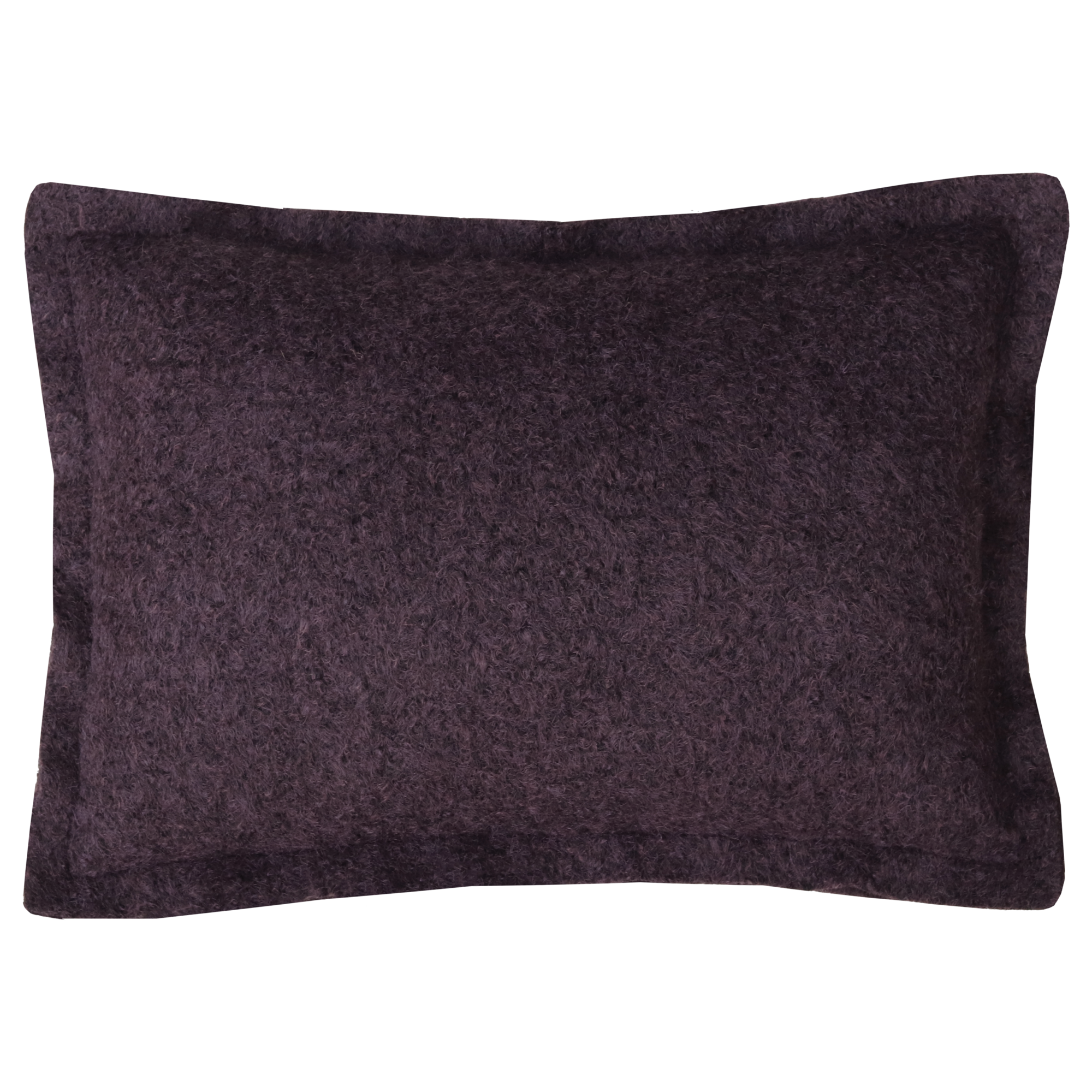 Kussen wol boucle dark chocolate
