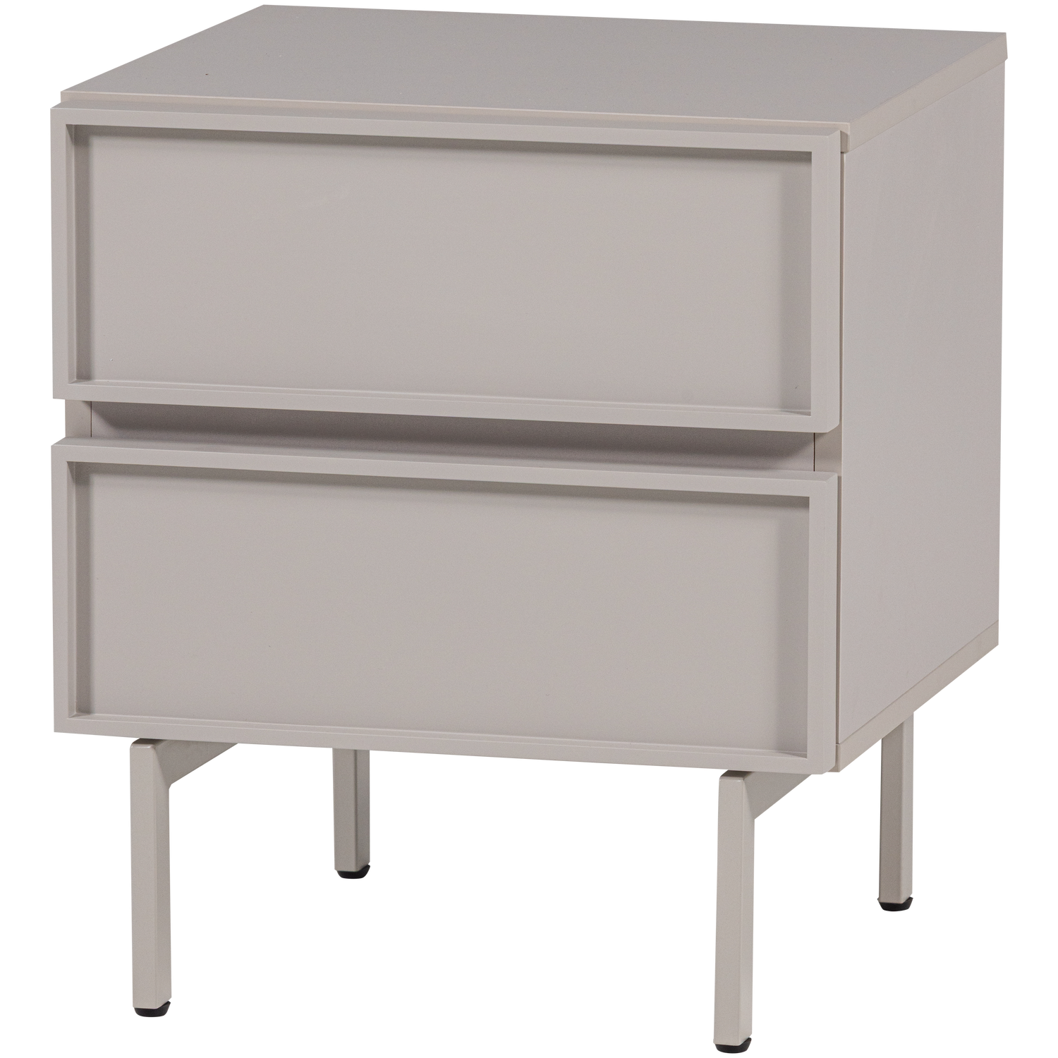 Tours ladekast/nachtkastje 2 lades melamine/mdf naturel