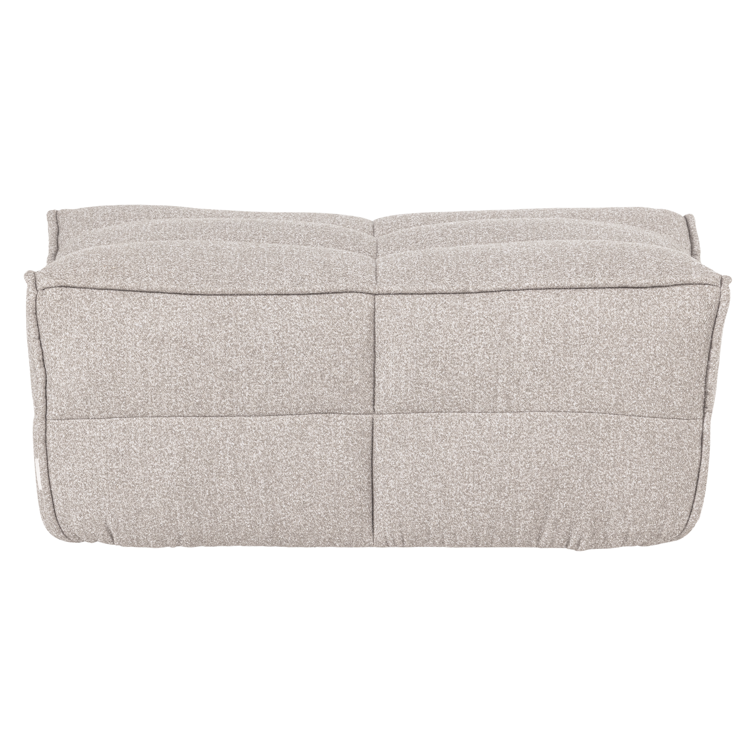 Cluster hocker velvet warm taupe