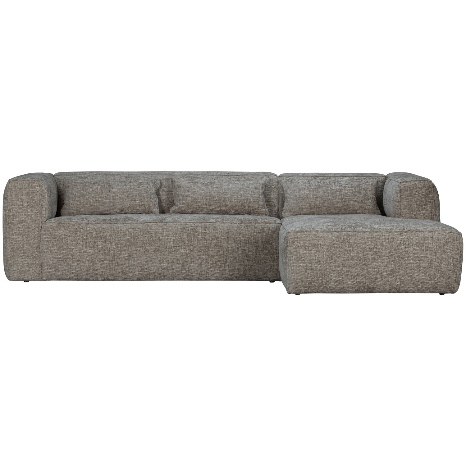 Bean hoekbank rechts chenille velvet taupe