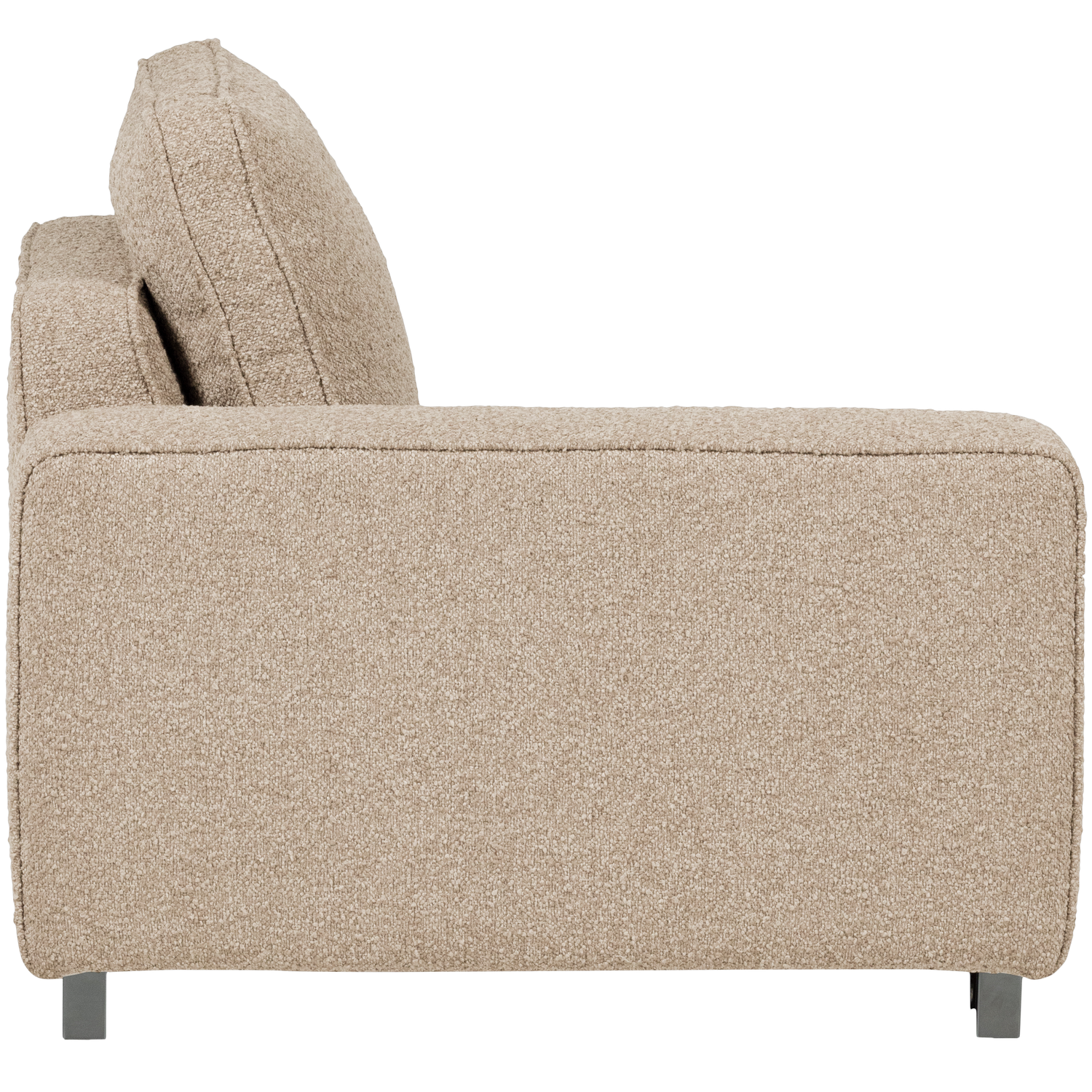Lazy 1-zits element met arm links boucle antraciet