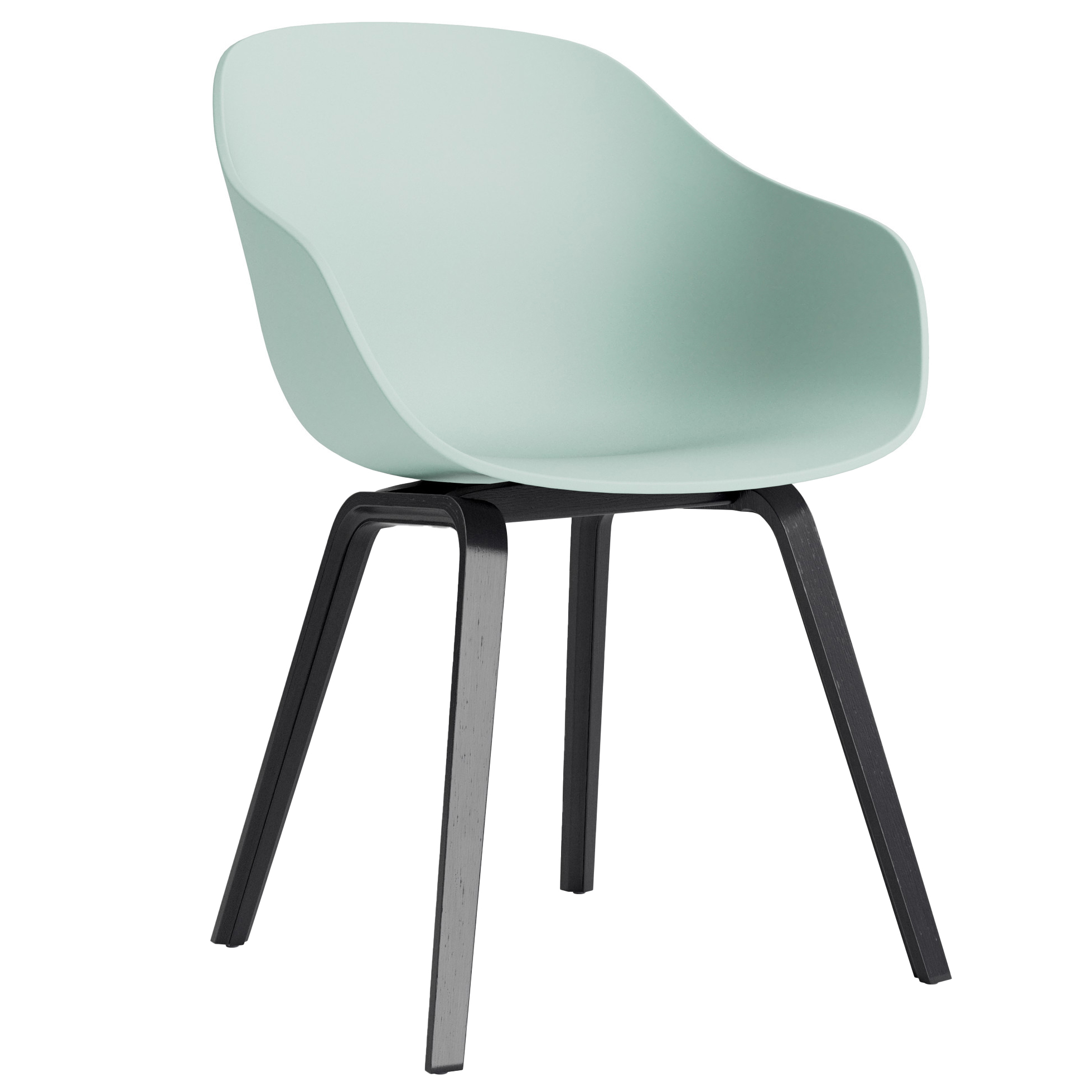 HAY stoel AAC 222 eiken zwart gelakt frame