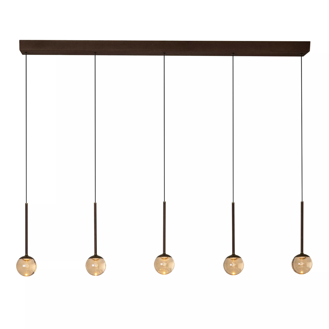 Calina Hanglamp 5-Lichts Koffie
