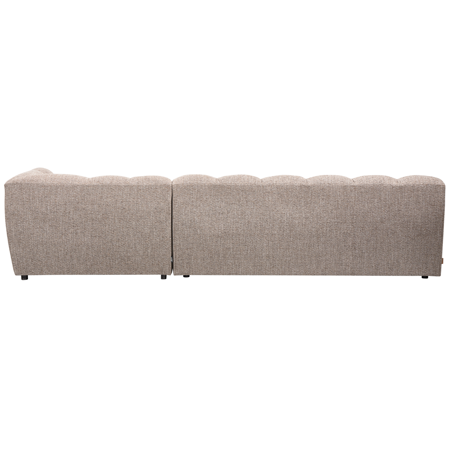 Allure chaise longue rechts geweven stof naturel melange