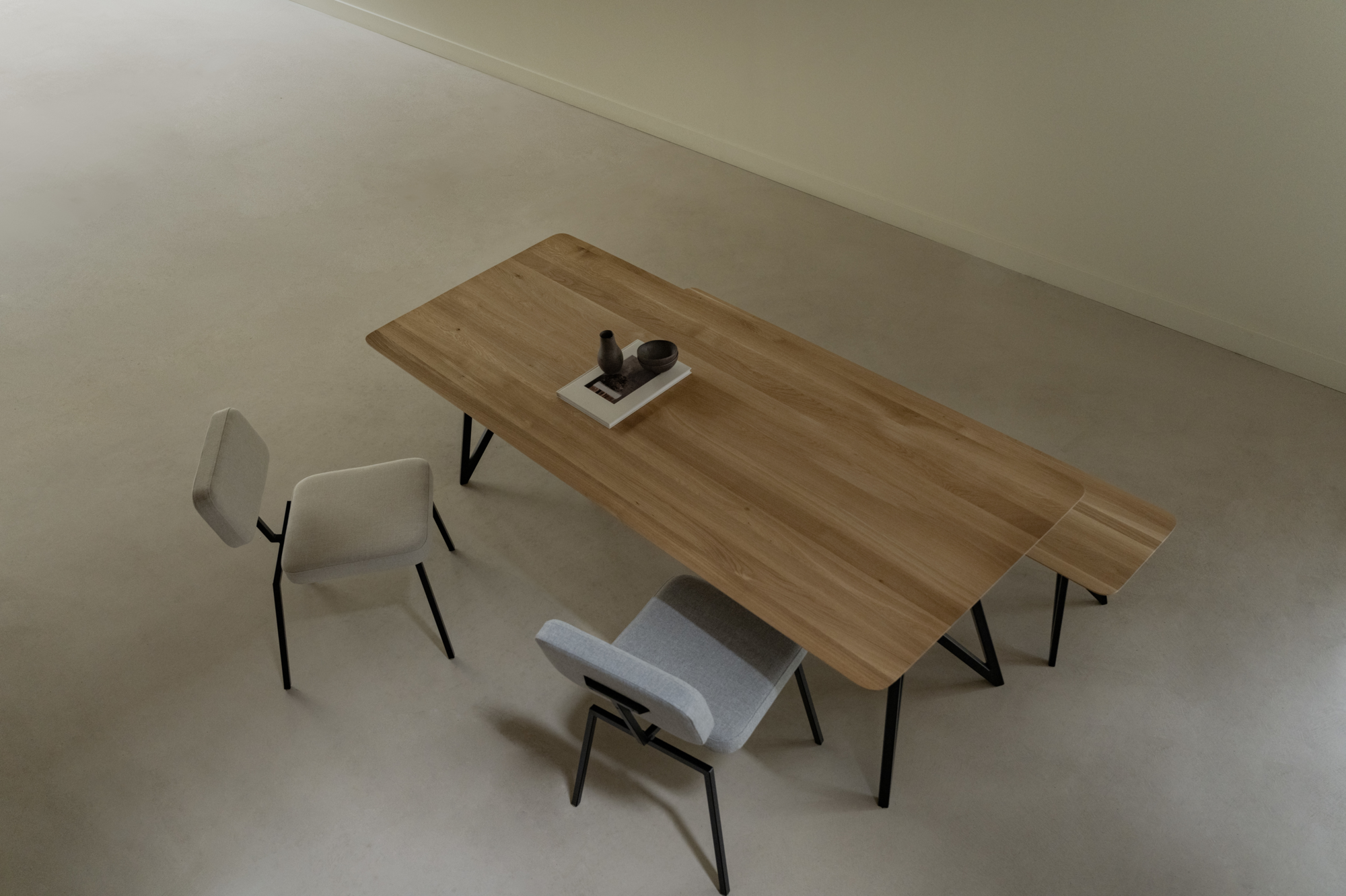 Studio HENK tafel New Co Rechthoekig, zwart frame - Smart Collectie