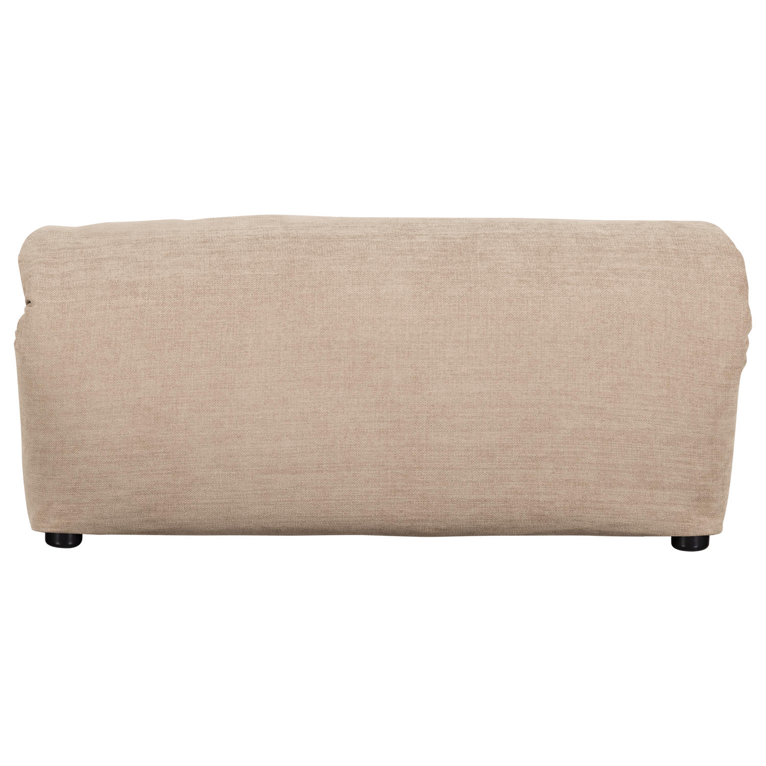 Baggy hocker geweven stof naturel melange