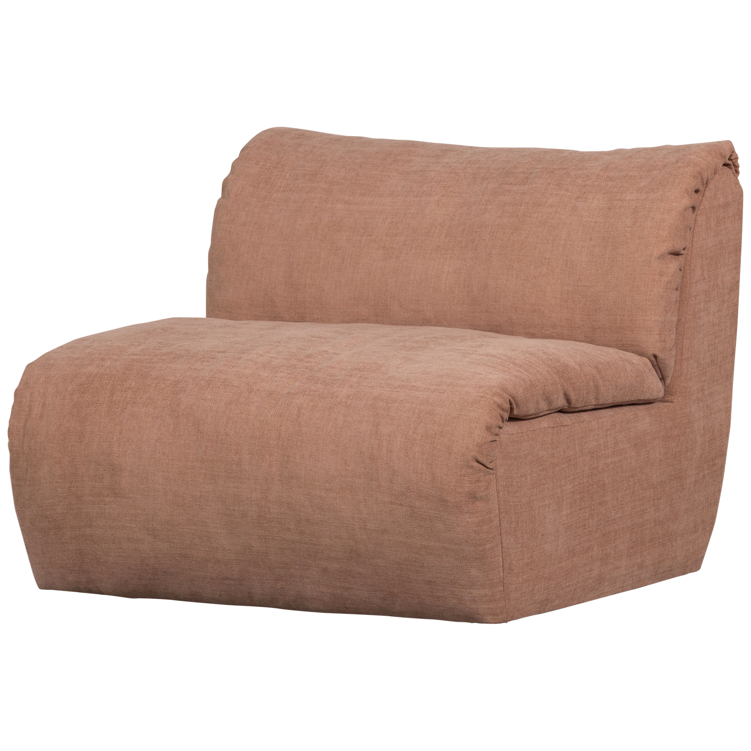 Baggy 1-zits element geweven chenille oudroze