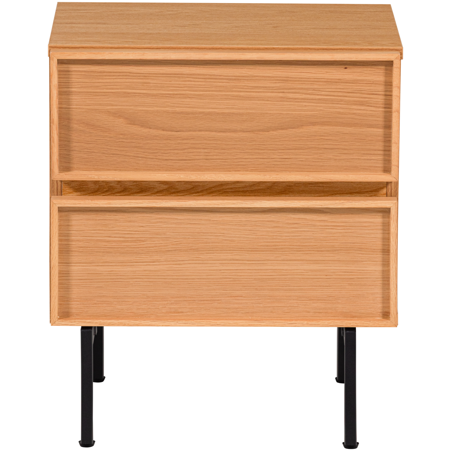 Tours ladekast/nachtkastje 2 lades melamine/mdf naturel