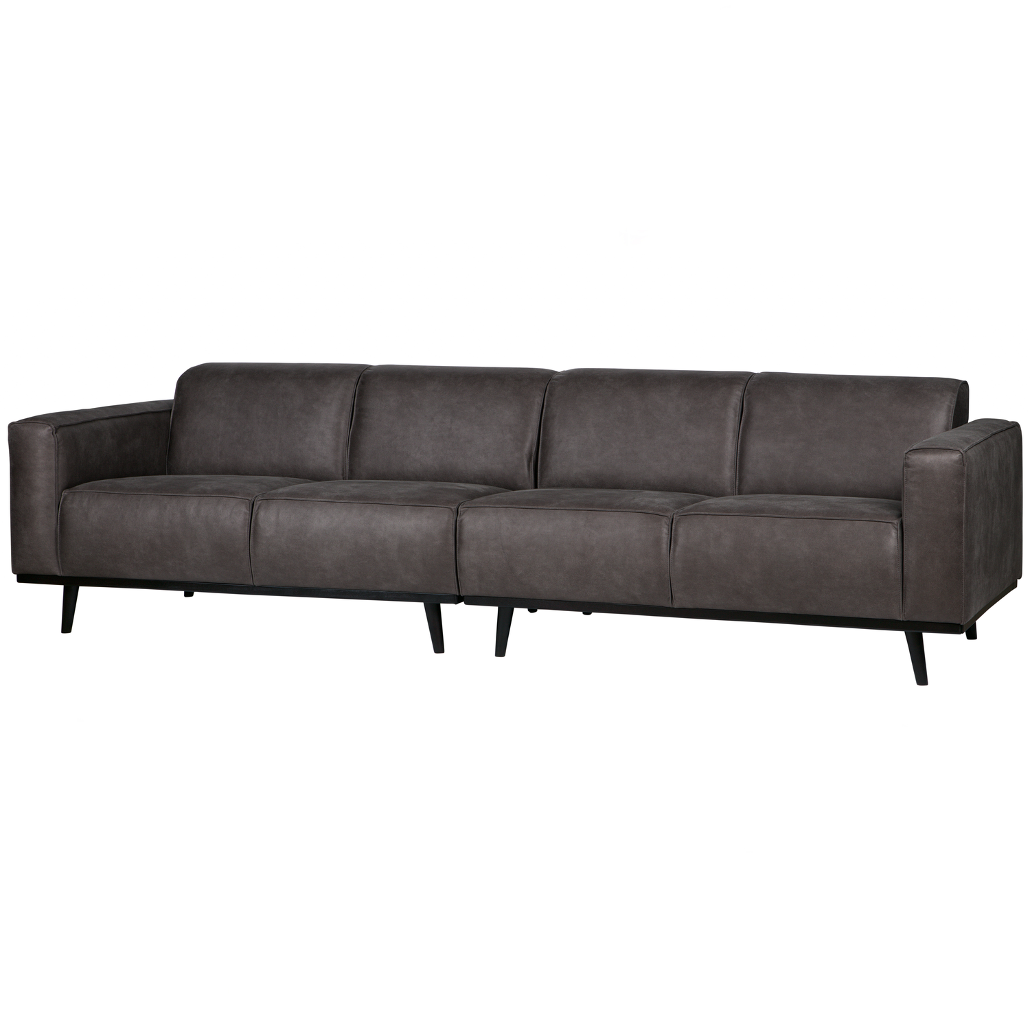 Statement 4-zits bank 280 cm chenille velvet perzikroze