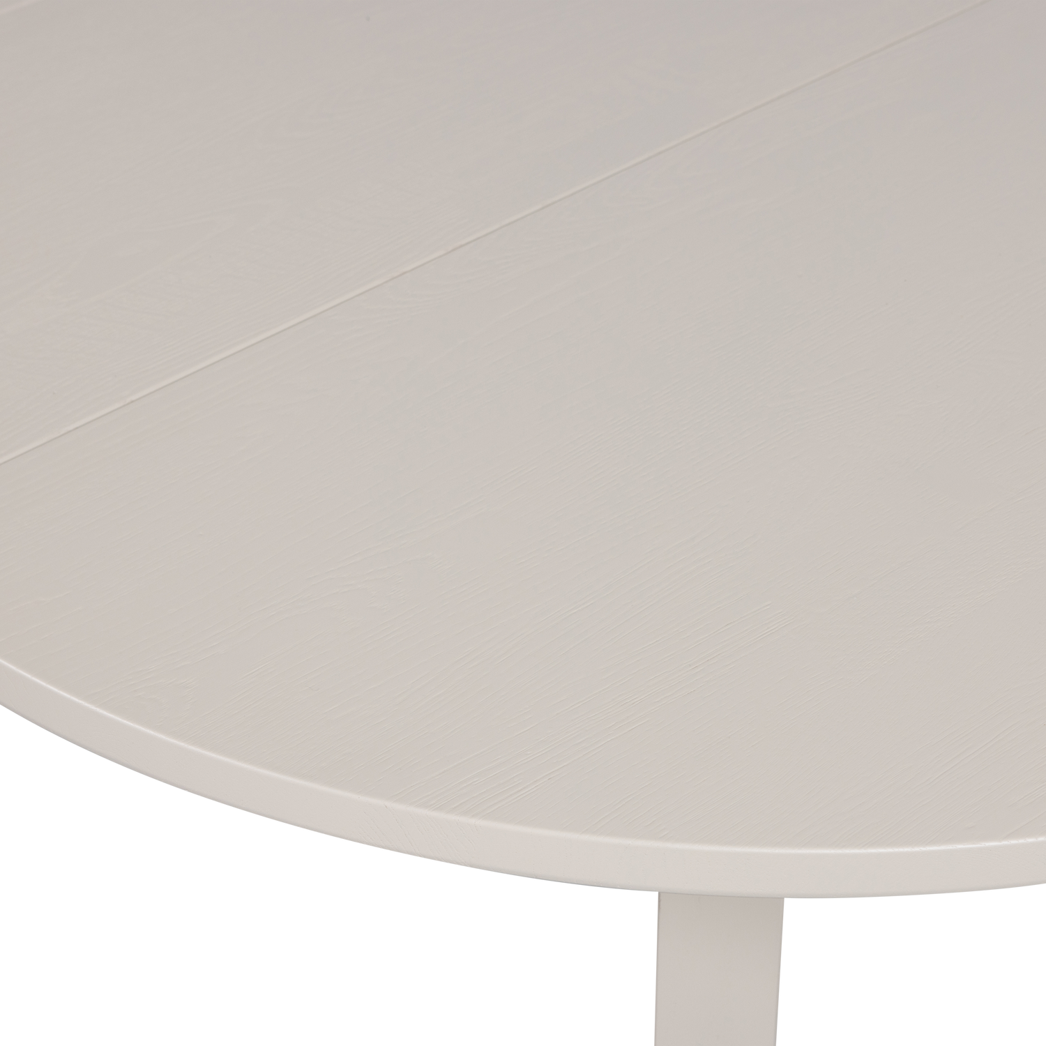 Janne uitschuifbare eettafel rond eiken dakargrau [fsc]