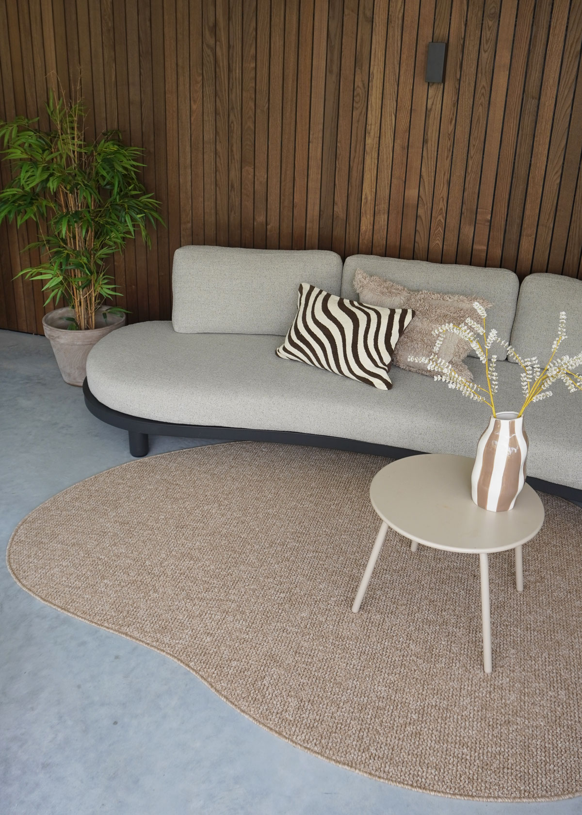 Binnen- en Buitenkleed Sisal – Kiezelvormig