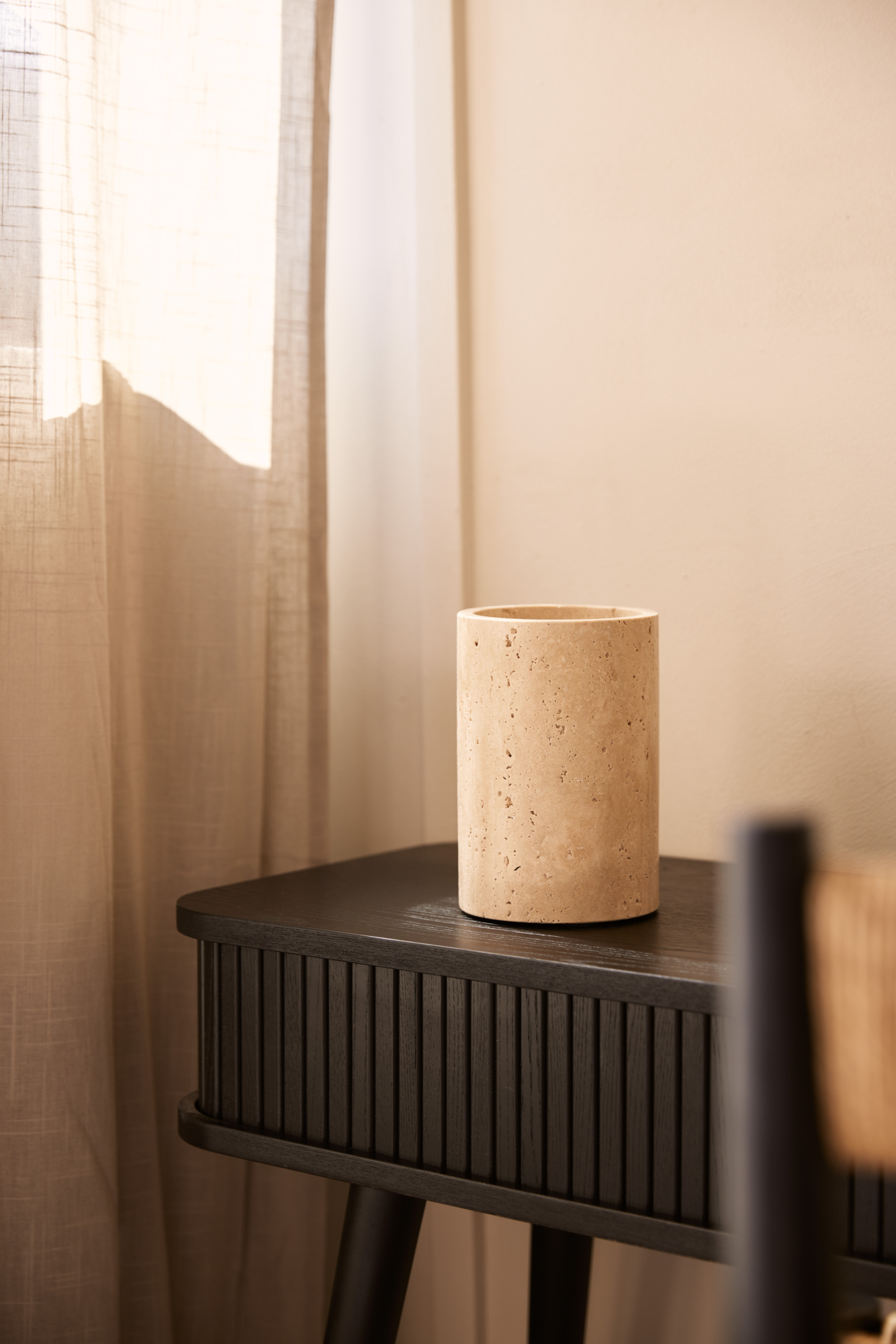 Travertine wijnkoeler/vaas