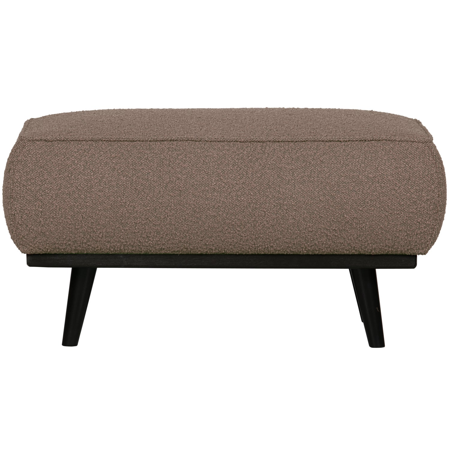 Statement hocker lichtbruin melange