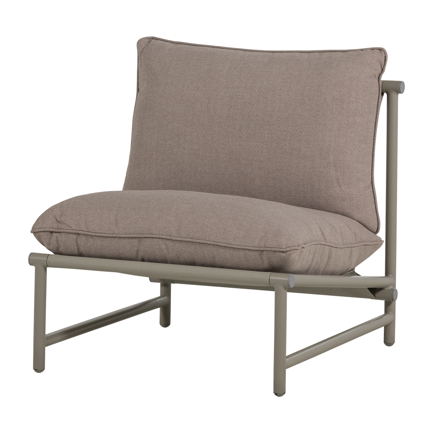 Elvo tuin loungestoel aluminium zand