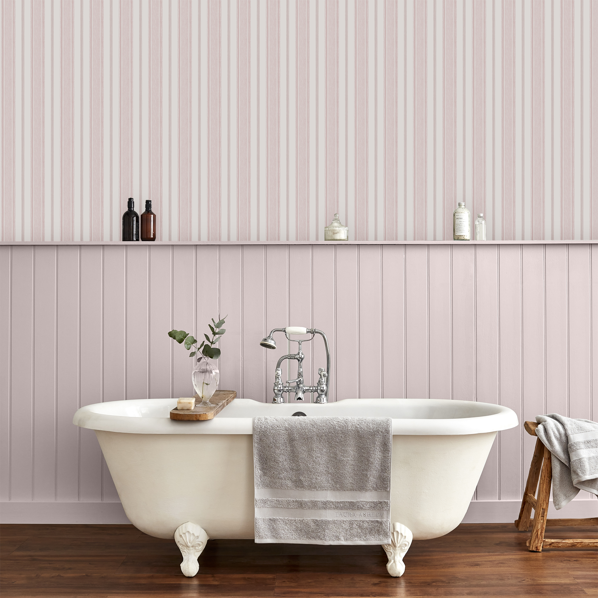 Behang Laura Ashley Heacham Stripe