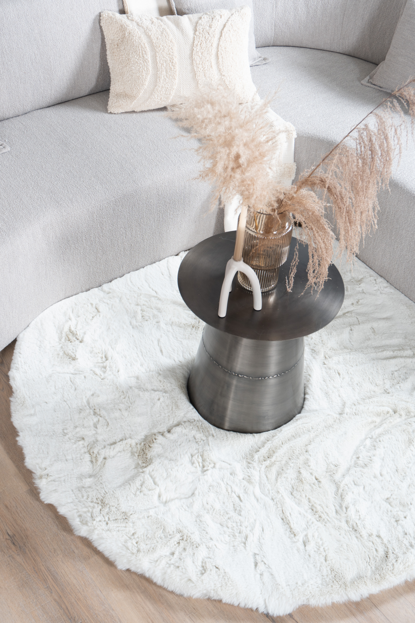 Vloerkleed Morbido beige 2212 rond