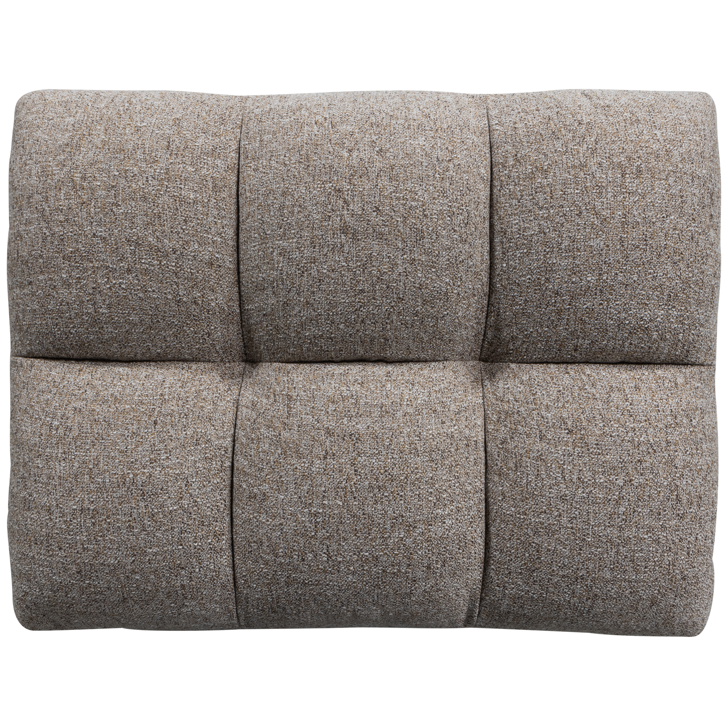 Allure hocker geweven stof donkerbruin melange