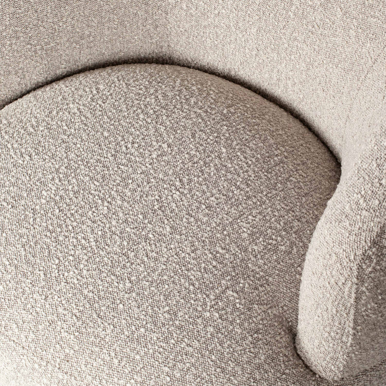 Woolly draaifauteuil boucle naturel melange