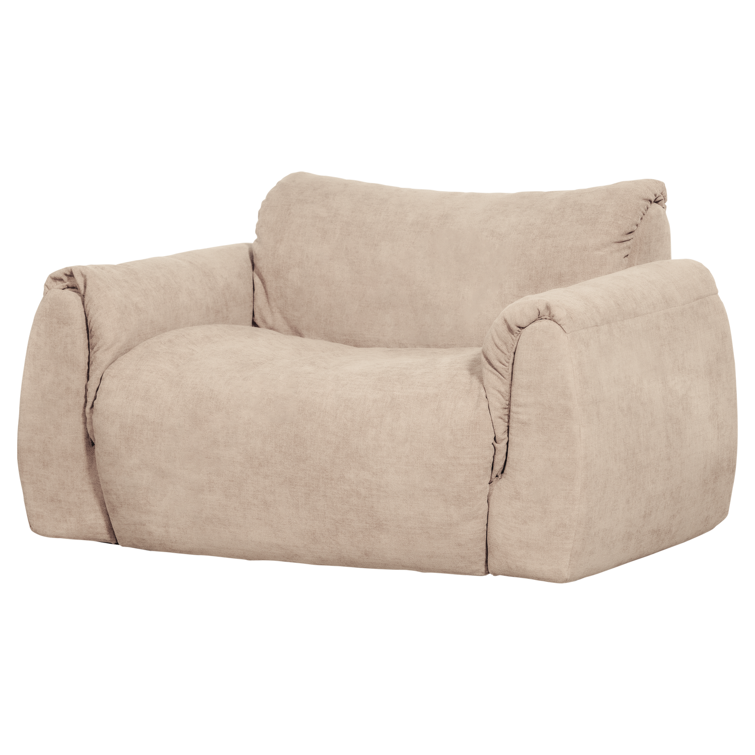 Baggy loveseat geweven chenille bruin