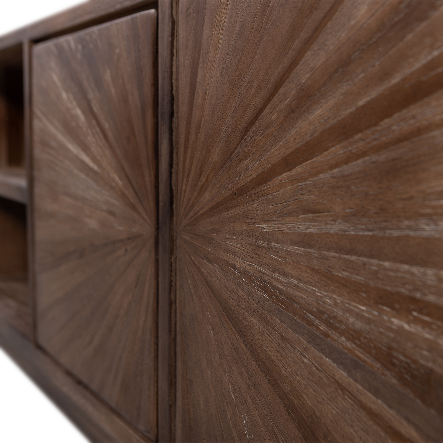 Sun tv meubel recycled teak bruin