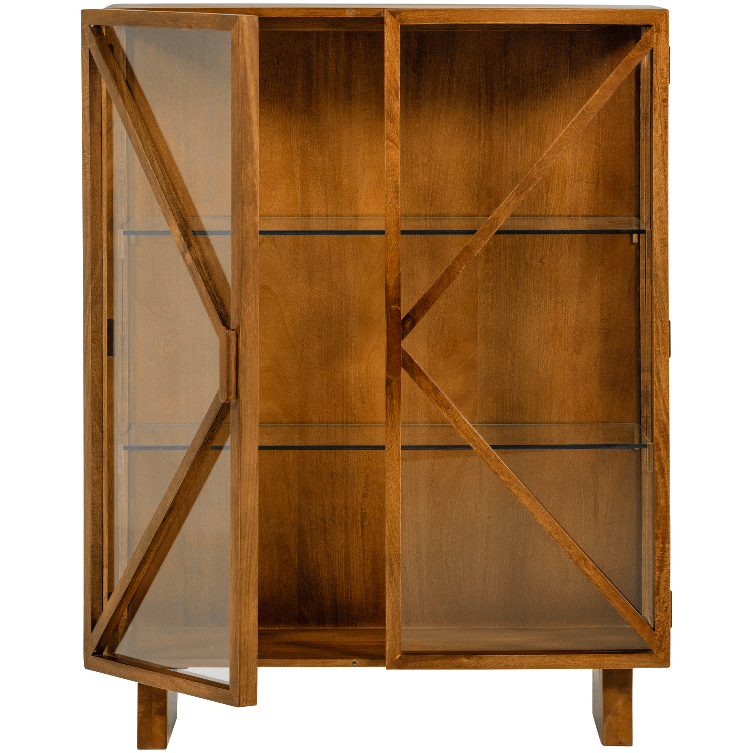 Kella 2-deurs kast mangohout naturel