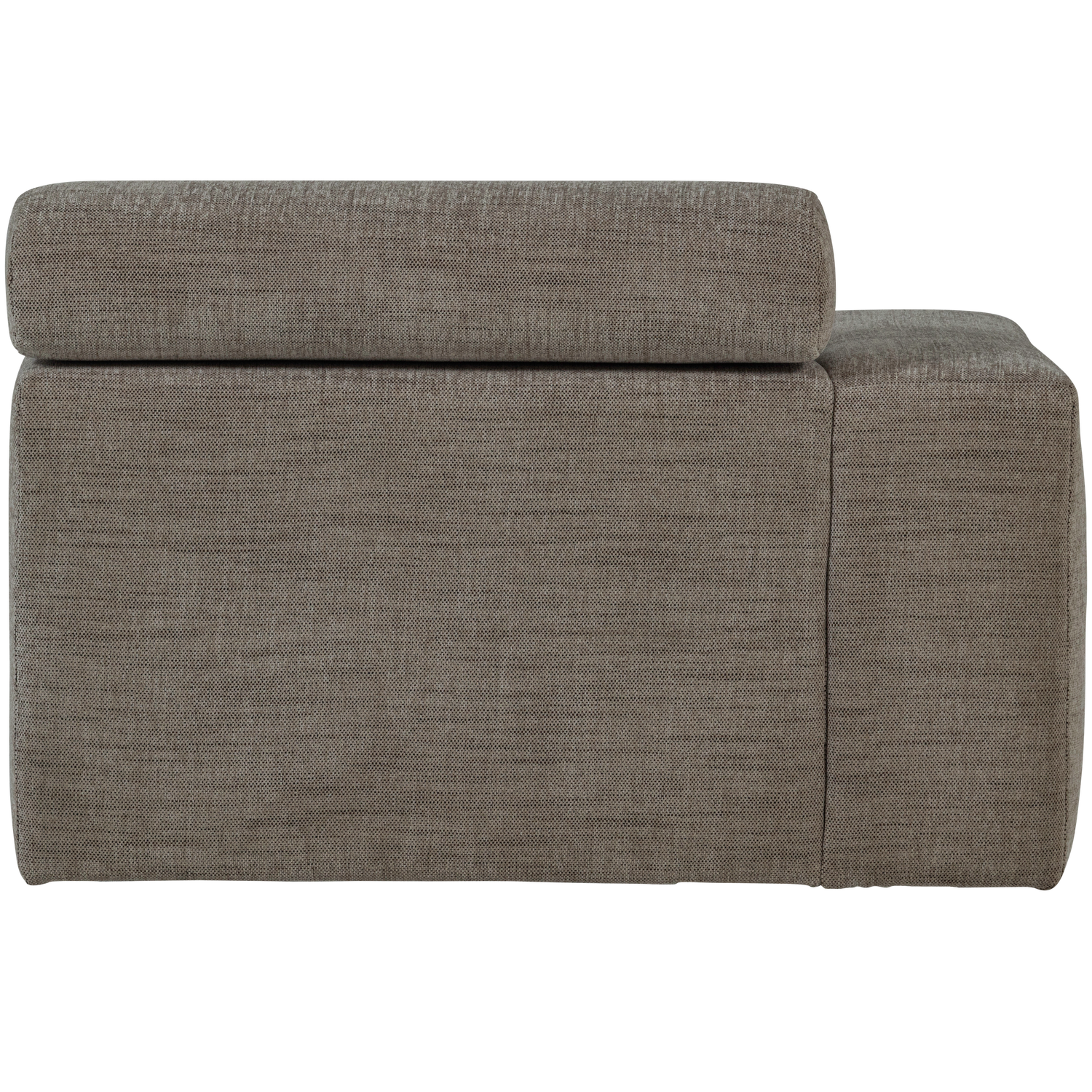 Novi chaise longue element arm links ribstof terra