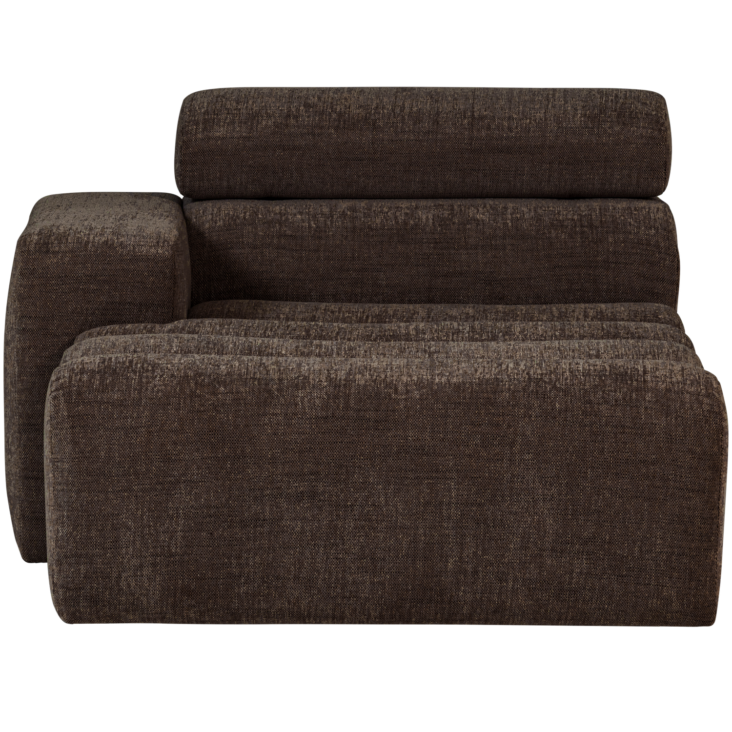 Novi chaise longue element arm links ribstof terra