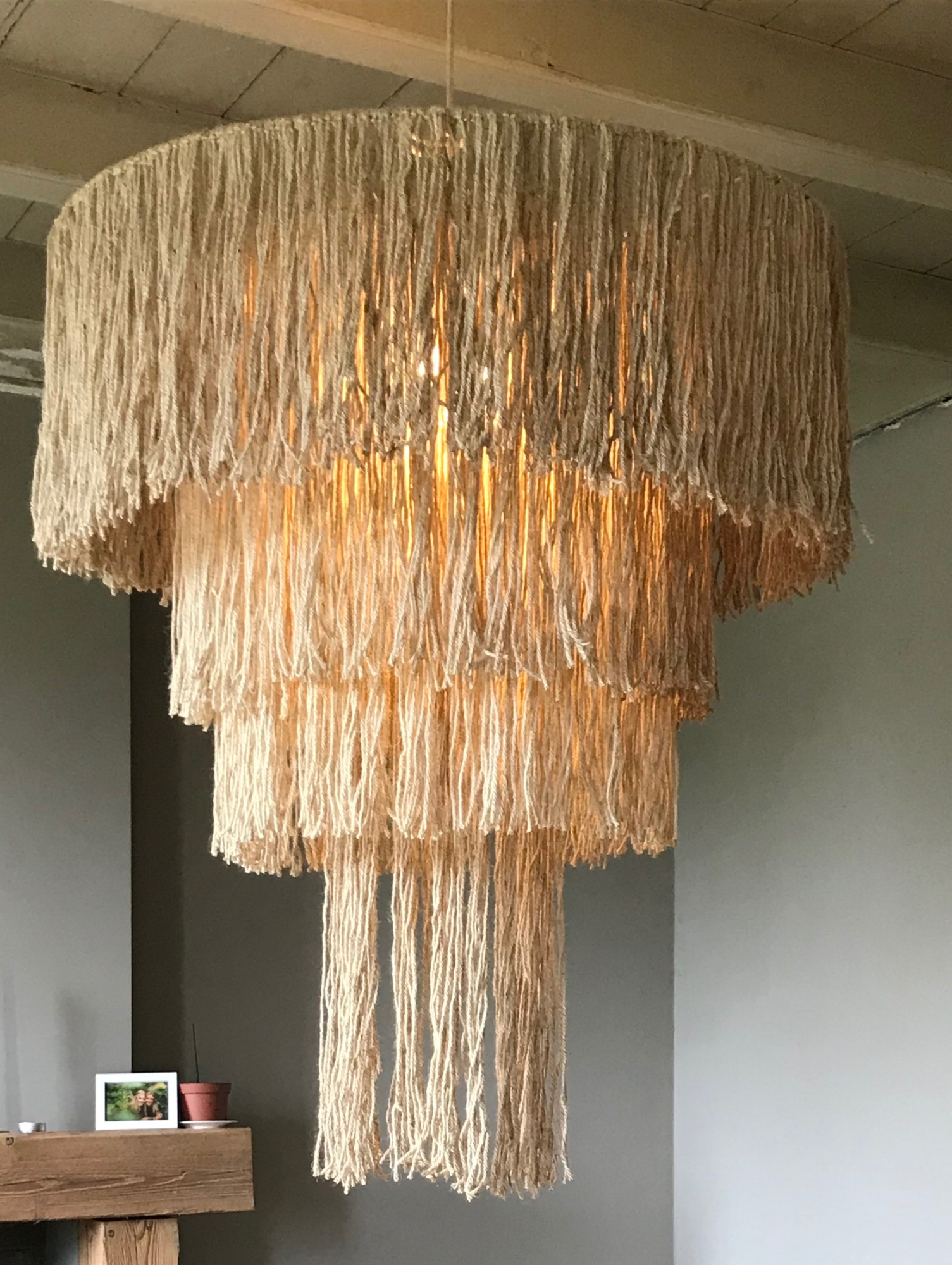 XXL Macramehanglamp
