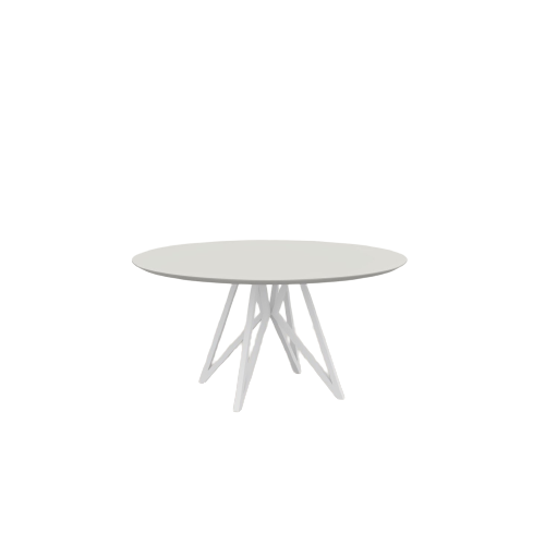 Studio HENK tafel Butterfly Rond Quadpod - wit frame, HPL Fenix bianco kos