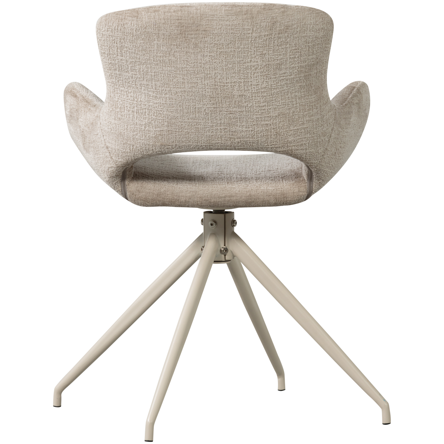 Eliva eetkamerstoel structure velvet paars - set van 2