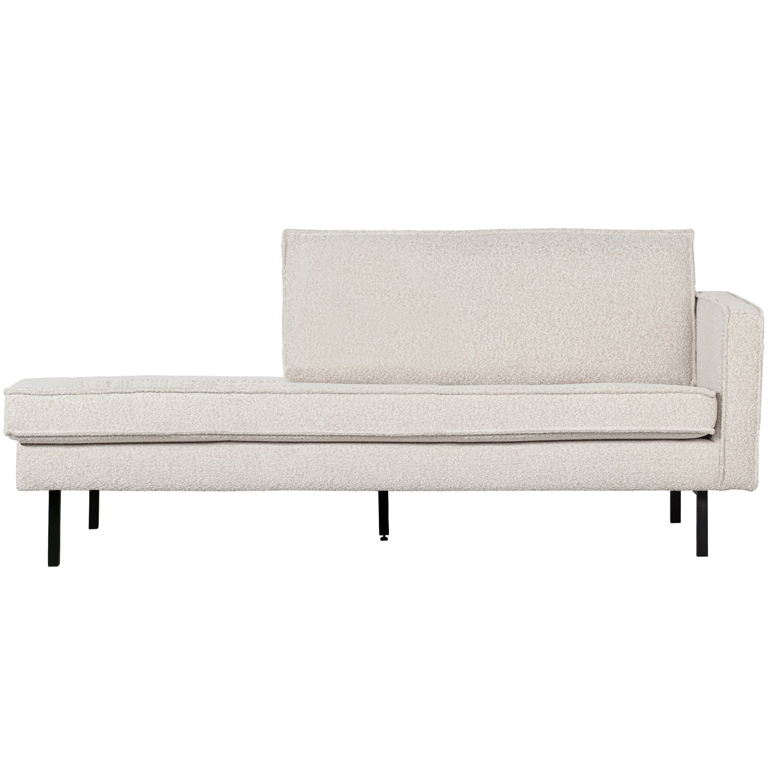 Rodeo daybed rechts ribstof bruin