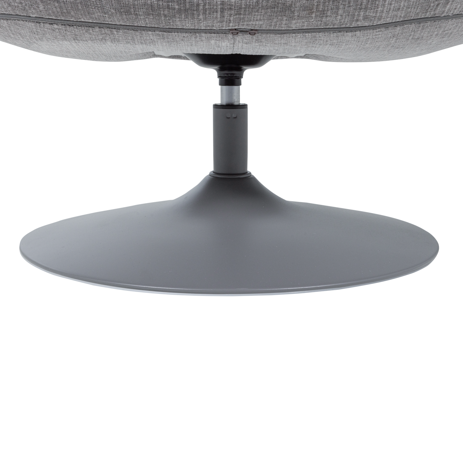 Elvi draaifauteuil chenille structuur lichtgrijs