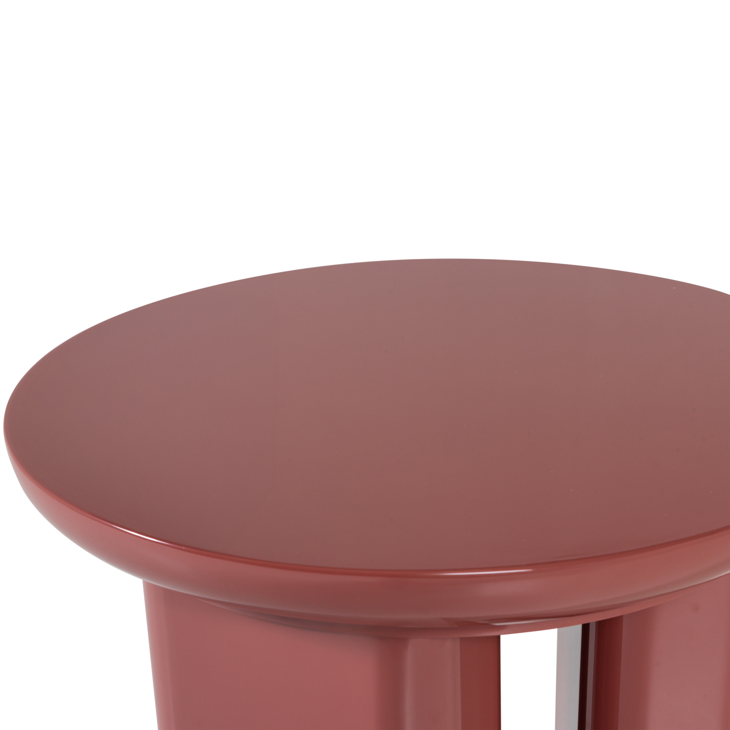 Orivo bijzettafel hout hoogglans oudroze [fsc]