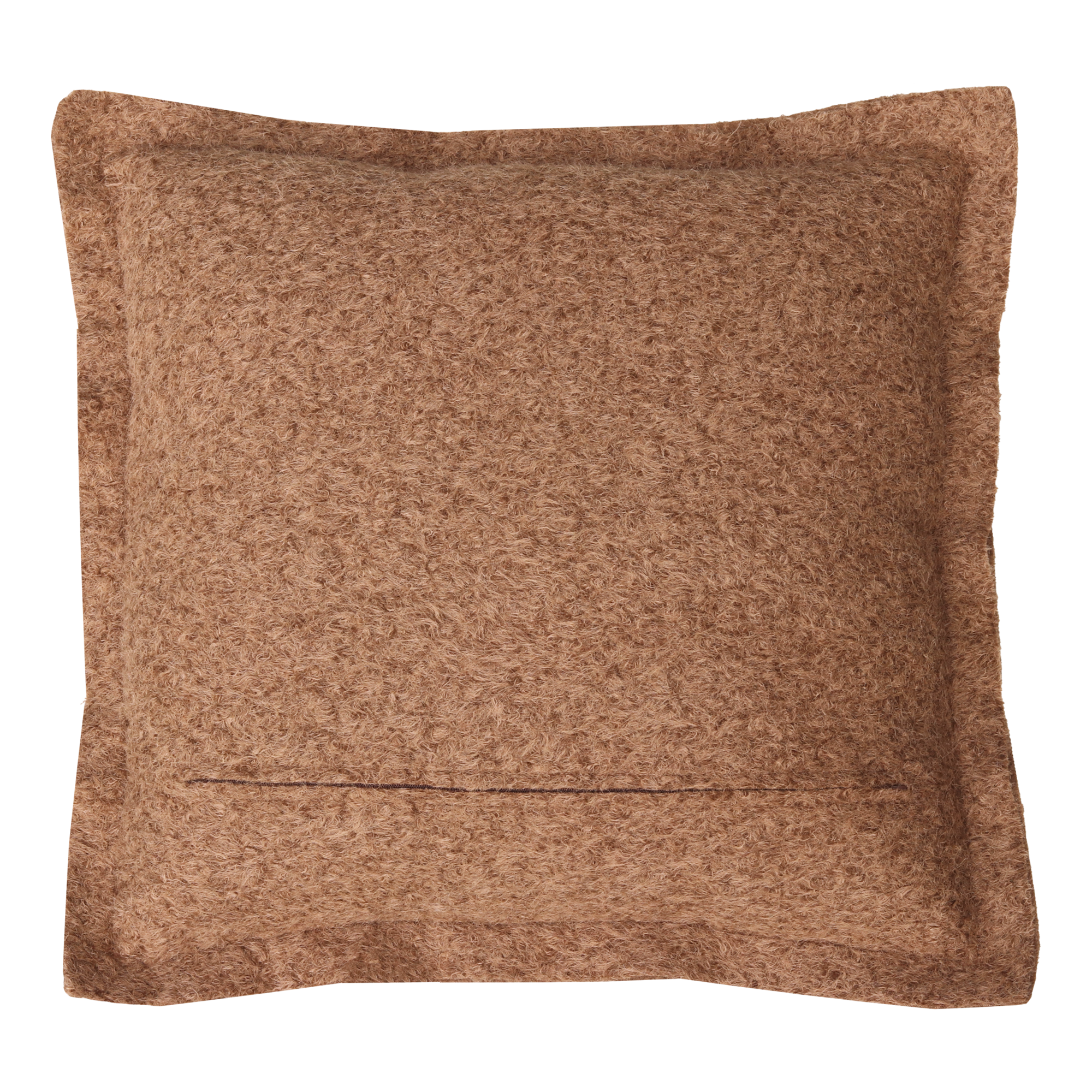 Kussen wol boucle mocha mousse