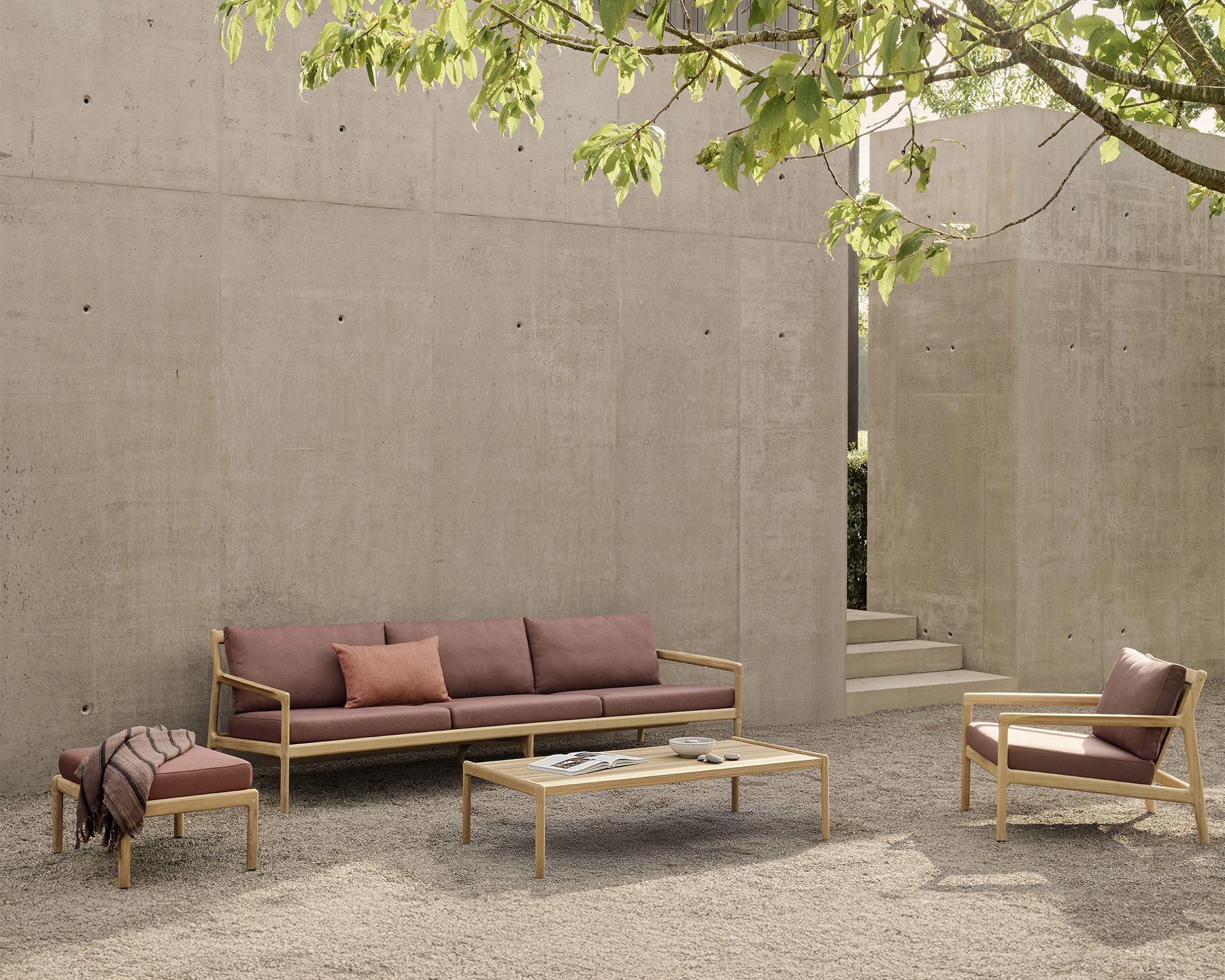 Ethnicraft - Outdoor - Teak Jack sofa 265cm