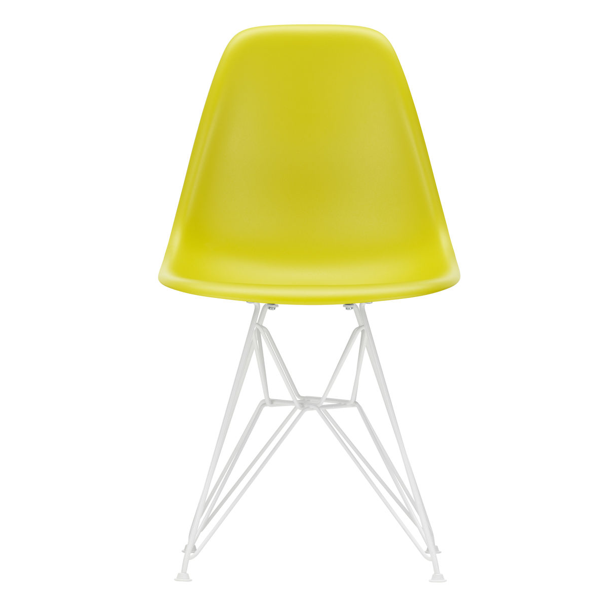 Vitra DSR RE eetkamerstoel wit onderstel