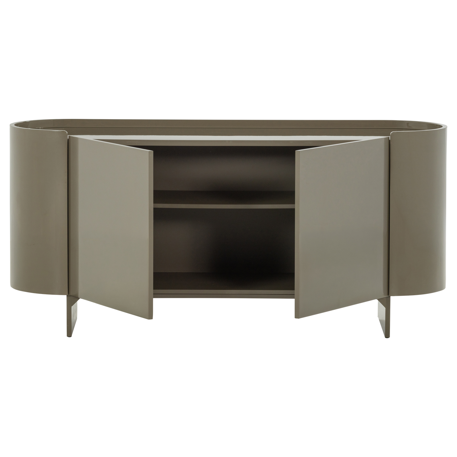 Liora tv meubel/dressoir hout hoogglans groen [fsc]