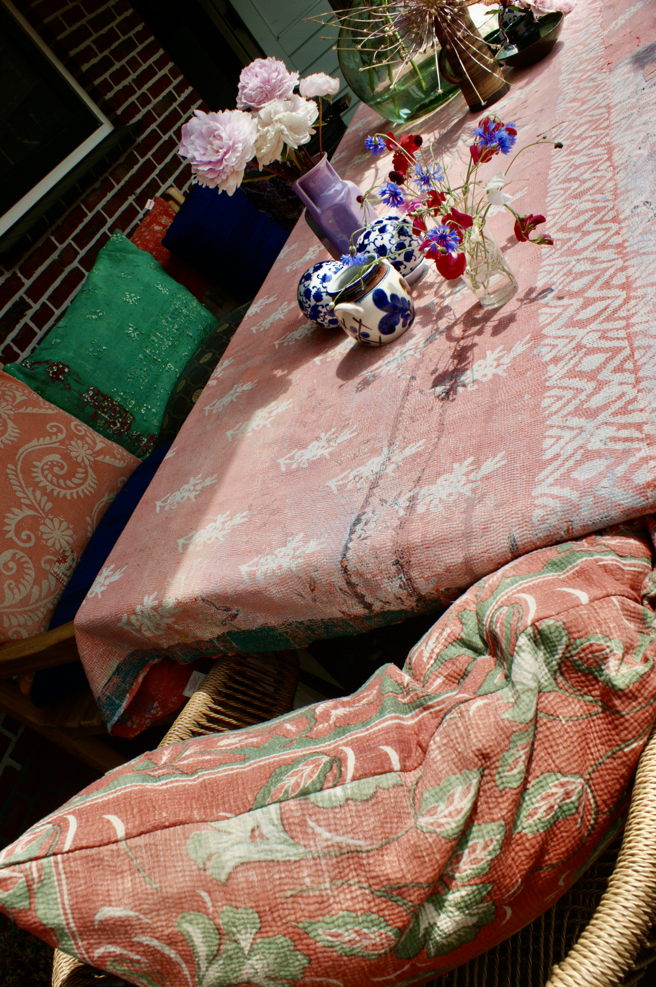 Kussen Kantha vintage 40x60 cm